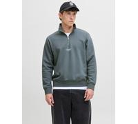 Jack & Jones JJESOHO SWEAT ZIP L 12278793 Stormy Weather (900009) Grau L