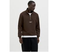 Jack & Jones JJESOHO SWEAT ZIP M 12278793 Delicioso (900003) Braun M
