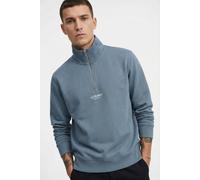 Jack & Jones Sweatshirt JJESOHO Quarter-Zip Blue Mirage (908200) Grau XL