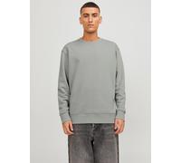 Sweatshirt JACK & JONES "JJESTAR BASIC SWEAT CREW NECK NOOS", Herren, Gr. M, grau (ultimate grau), angeraute Sweatware, Obermaterial: 70% Baumwolle, 30% Polyester, unifarben, relaxed fit taillenbedeck