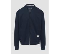 s.Oliver Sweatshirt-Jacke mit Bomberkragen und Struktur tiefblau XL