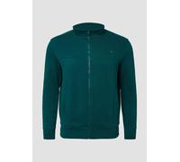 Sweatshirt-Jacke mit Stehkragen und Eingrifftaschen 4XL grün 2173871.7953.4XL