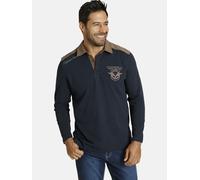 Jan Vanderstorm Regular Fit Sweatshirt dunkelblau, Zweifarbig