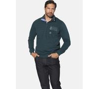 Jan Vanderstorm Comfort Fit Sweatshirt petrol, Bedruckt