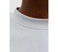 Sweatshirt "JJESOHO SWEAT CREW NECK NOOS PLS", Herren, Gr. 6XL, celestial blau, angeraute Sweatware, Obermaterial: 80% Baumwolle, 20% Polyester, JACK & JONES PLUSSIZE, bedruckt, regular fit normal, Ru