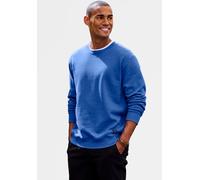 Sweatshirt JOHN DEVIN, Herren, Gr. M (48/50), blau, angeraute Sweatware, Obermaterial: 60% Baumwolle, 40% Polyester, unifarben, regular fit normal, Rundhals, angesetztes Bündchen, Sweatshirts Sweatshi