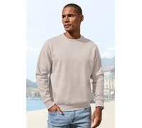 Sweatshirt JOHN DEVIN, Herren, Gr. XL (56/58), beige (creme), Obermaterial: 83% Baumwolle, 16% Polyester, 1% Elasthan, unifarben, relaxed fit, Rundhals, angesetztes Bündchen, Sweatshirts Sweatshirt, P
