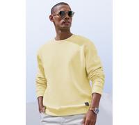 Sweatshirt JOHN DEVIN, Herren, Gr. XL (56/58), gelb, angeraute Sweatware, Obermaterial: 60% Baumwolle, 40% Polyester, unifarben, regular fit normal, Rundhals, angesetztes Bündchen, Sweatshirts Sweatsh