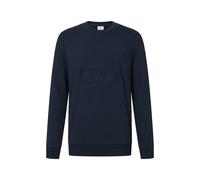 Sweatshirt JOOP JEANS "Alfonso", Herren, Gr. XL, blau (dunkelblau), Sweatware, Obermaterial: 100% Baumwolle, unifarben, casual, klassisch normal, Rundhals, Langarm Rippbündchen, Sweatshirts, Logo in 3