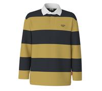 Sweatshirt JOOP JEANS "Crosban", Herren, Gr. XL, medium gelb, Sweatware, Obermaterial: 100% Baumwolle, gestreift, regular fit taillenbedeckt, Rundhals, eingesetzt abgesteppte Kante, Sweatshirts Sweats