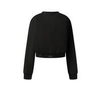 Sweatshirt JOOP "Tineva", Damen, Gr. M, schwarz, Sweatware, Obermaterial: 71% Baumwolle, 21% Polyester, 8% Elasthan, kurz, Rundhals, Sweatshirts Sweatshirt (57200311-M) schwarz