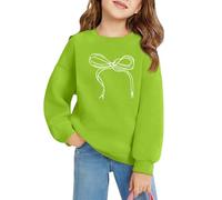 Sweatshirt Jungen 134 Sport Y2k Coquette Coole Babydoll Sommer Cartoon Clean Sexy Shoulder Basic Bauchfrei Bauchfreie Oberteile Mädchen Langarmshirt Herren Baumwolle Grün