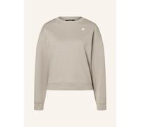 Sweatshirt K-WAY "K-Way Sweatshirt LOIZELLE INTERLOCK", Damen, Gr. L, beige lt, Obermaterial: 80% Baumwolle, 14% Polyester, 6% Elasthan, Sweatshirts Sweatshirt (28270617-L) beige lt