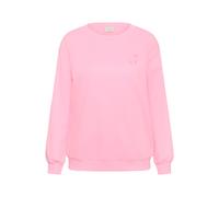 Sweatshirt KAFFE CURVE "Sweatshirt KCmalody", Damen, Gr. L, pink (pink frosting), Obermaterial: 70% Baumwolle CO. 30% Polyester PES., Sweatshirts Sweatshirt (41679723-L) pink frosting