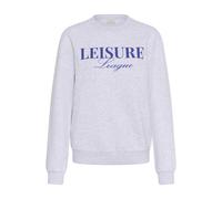 Sweatshirt KAFFE "Sweatshirt KAjamie", Damen, Gr. L, grau (light grau melange), Obermaterial: 85% Baumwolle CO. 15% Polyester PES., Sweatshirts Sweatshirt (70503203-L) light grau melange