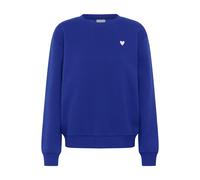 Sweatshirt KAFFE "Sweatshirt KAliddy", Damen, Gr. XL, blau (surf the web with pink heart), Obermaterial: 85% Baumwolle CO. 15% Polyester PES., Sweatshirts Sweatshirt (59244210-XL) surf the web with pi