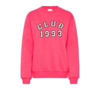 Sweatshirt KAFFE "Sweatshirt KAviola", Damen, Gr. XS, pink (raspberry), Obermaterial: 85% Baumwolle CO. 15% Polyester PES., Sweatshirts Sweatshirt (84533307-XS) raspberry