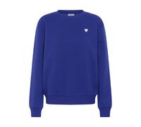 Sweatshirt KAFFE "Sweatshirt KAliddy", Damen, Gr. XL, blau (surf the web with pink heart), Obermaterial: 85% Baumwolle CO. 15% Polyester PES., Sweatshirts Sweatshirt (59244210-XL) surf the web with pi
