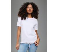 Sweatshirt KANGAROOS, Damen, Gr. 32/34, weiß, Interlock, Obermaterial: 100% Baumwolle, figurumspielend hüftlang, Rundhals, Sweatshirts Sweatshirt, Casual Sweatshirt, mit Rundhalsausschnitt, figurumspi
