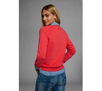 Sweatshirt KANGAROOS, Damen, Gr. 36/38, orange (rot), Interlock, Obermaterial: 100% Baumwolle, bequem hüftbedeckend, Rundhals, Raglanärmel Rippbündchen, Sweatshirts Sweatshirt, Langarm, figurumspielen