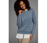 Sweatshirt KANGAROOS, Damen, Gr. 40/42, blau (blau, bedruckt), Interlock, Obermaterial: 60% Baumwolle, 40% Polyester, bedruckt, figurumspielend hüftbedeckend, Rundhals, eingesetzt Rippbündchen, Sweats
