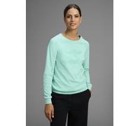 Sweatshirt KANGAROOS, Damen, Gr. 44/46, grün (pastell, grün), Interlock, Obermaterial: 100% Baumwolle, bedruckt, unifarben, bequem hüftbedeckend, Rundhals, Raglanärmel Rippbündchen, Sweatshirts Sweats