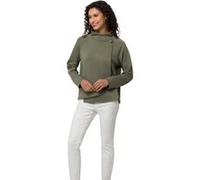 Sweatshirt HEINE, Damen, Gr. 42, grün (khaki), 50% Modal, 44% Polyester, 6% Elasthan, unifarben, Rundhals, Sweatshirts Sweatshirt (45568656-42) khaki