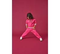 Sweatshirt KIDS ONLY "KMGSWEAT LS CREW OSZ STAT SWT NOOS", Mädchen, Gr. 92, magenta detail:milano, italy, Sweatware, Obermaterial: 60% Baumwolle, 40% Polyester, bedruckt, loose fit normal, Rundhals, S