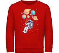 Sweatshirt Kinder Pullover für Jungen Mädchen - Astronaut Planet Schaukel Sonnensystem I Universum Planeten Space Schaukel Weltall I Himmelskörper Galaxy I Astronauten Kostüm Raumfahrer - 104 (3/4