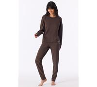 SCHIESSER - Sweatshirt Rundhals deep brown - Gr. - 42