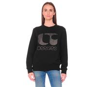 Sweatshirt LE TEMPS DES CERISES "PAOLO", Damen, Gr. L, schwarz, 65% Baumwolle, 35% Polyester, bedruckt, normal, Rundhals, Sweatshirts Sweatshirt, mit modischem Frontprint (16890768-L) schwarz