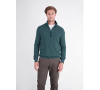 Sweatshirt LERROS "Eleganter Troyer in 2-Tone-Optik aus Baumwollstrickgewebe", Herren, Gr. L, grün (cedar grün), 100% Baumwolle, Sweatshirts Sweatshirt (30126536-L) cedar grün