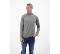 Rollkragenshirt LERROS, Damen, Gr. L, basalt grau, Single Jersey, Obermaterial: 95% Baumwolle, 5% Elasthan, unifarben, normal hüftbedeckend, Rundhals, Shirts, langarm, mit Stretch (82312304-L) basalt
