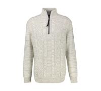 Sweatshirt LERROS "Herren Stricktroyer mit Zopfmuster", Herren, Gr. 3XL, light beige, 60% Baumwolle, 40% Polyacryl, Sweatshirts Sweatshirt (16640257-XXXL) light beige