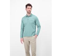 Sweatshirt LERROS "Langarm Polo mit Brusttasche aus Baumwollmix", Herren, Gr. XXL, grün (arctic blau), 52% Baumwolle, 48% Polyester, Sweatshirts Sweatshirt (77135328-XXL) arctic blau