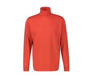 Sweatshirt LERROS "Langarmshirt mit Rollkragen in Übergrößen", Herren, Gr. 4XL, rot (scandinavian rot), 100% Baumwolle, Sweatshirts Sweatshirt (87784207-4XL) scandinavian rot