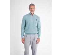 Sweatshirt LERROS "Legerer Troyer aus weichem Baumwollstrickgewebe", Herren, Gr. S, grün (misty blau), 100% Baumwolle, Sweatshirts Sweatshirt (78789921-S) misty blau