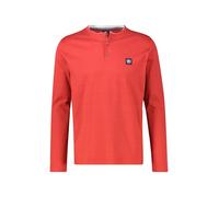 Sweatshirt LERROS "LERROS Serafino-Langarmshirt für Herren", Herren, Gr. 3XL, scandinavian rot, 100% Baumwolle, Sweatshirts Sweatshirt (39290748-XXXL) scandinavian rot