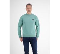 Sweatshirt LERROS "LERROS Urbaner Sweatshirtstyle für Herren", Herren, Gr. S, fjord blau, 50% Baumwolle, 50% Polyester, Sweatshirts Sweatshirt (35373025-S) fjord blau