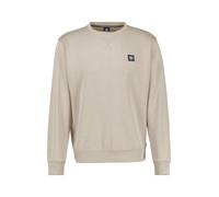 Sweatshirt LERROS "LERROS Urbaner Sweatshirtstyle", Herren, Gr. 3XL, weiß (bone weiß), 50% Baumwolle, 50% Polyester, Sweatshirts Sweatshirt (50797327-XXXL) bone weiß