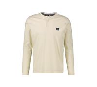 Sweatshirt LERROS "Serafino-Langarmshirt für Herren", Herren, Gr. 4XL, weiß (foam weiß), 100% Baumwolle, Sweatshirts Sweatshirt (60194566-4XL) foam weiß