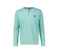 Sweatshirt LERROS "Serafino-Langarmshirt für Herren", Herren, Gr. 5XL, fjord blau, 100% Baumwolle, Sweatshirts Sweatshirt (16923921-5XL) fjord blau