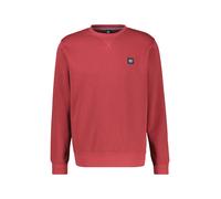 Sweatshirt LERROS "Sweatshirt mit Rundkragen aus Baumwollmix, große Größen", Herren, Gr. 4XL, rot (muted rot), 50% Baumwolle, 50% Polyester, Sweatshirts Sweatshirt (24792239-4XL) muted rot