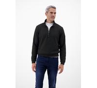 Sweatshirt LERROS "Troyer in hochwertiger Sweatqualität", Herren, Gr. XL, schwarz, 90% Baumwolle, 10% Polyester, Sweatshirts Sweatshirt, Hochwertige Qualität für den Alltag, Regular Fit, Einfarbig (26
