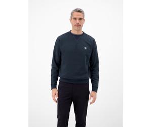 Sweatshirt LERROS "Urbaner Sweatshirtstyle, weiche Haptik", Herren, Gr. L, classic navy, 50% Baumwolle, 50% Polyester, Sweatshirts Sweatshirt, Unifarbenes Herren-Sweatshirt, hoher Tragekomfort, REGULA