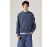 Sweatshirt LEVI'S "AUTHENTIC CREW", Herren, Gr. XL, blau (sargsea), Sweatware, Obermaterial: 88% Baumwolle, 12% Polyester, unifarben, regular fit taillenlang, Rundhals, Sweatshirts Sweatshirt, mit Log