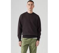 Levi's Sweatshirt Authentic Crew – Herren, Garment-Dyed, Rundhals – Schwarz XL
