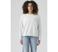 Sweatshirt LEVI'S "EVERYDAY CREW SWEATSHIRT", Damen, Gr. M (38), orbit heather gray brushed fleece, Sweatware, Obermaterial: 58% Baumwolle, 42% Polyester, unifarben, regular fit normal, Rundhals, Bünd