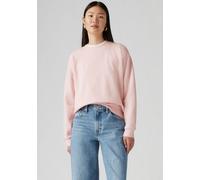 Sweatshirt LEVI'S "EVERYDAY CREW SWEATSHIRT", Damen, Gr. M, rosa (potpourri), Sweatware, Obermaterial: 58% Baumwolle, 42% Polyester, unifarben, regular fit normal, Rundhals, Bündchen, Sweatshirts Swea