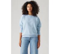 Sweatshirt LEVI'S "EVERYDAY CREW SWEATSHIRT", Damen, Gr. XL (42), chambray blau, Sweatware, Obermaterial: 58% Baumwolle, 42% Polyester, unifarben, regular fit normal, Rundhals, Bündchen, Sweatshirts S